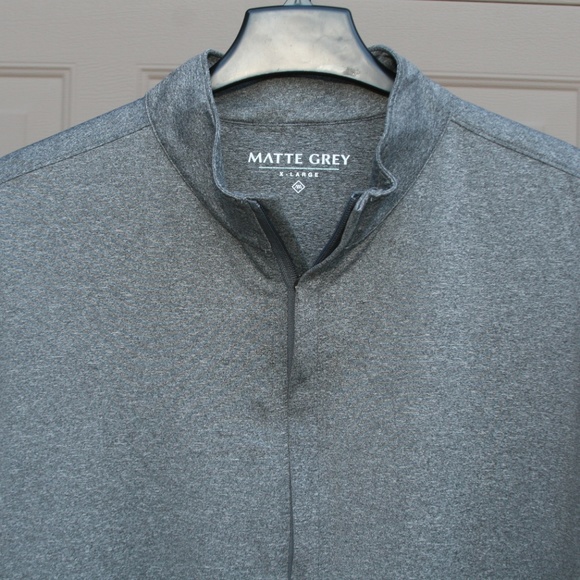 Men's Matte Grey Hightower Half Zip Gray Jacket XL - Picture 3 of 5